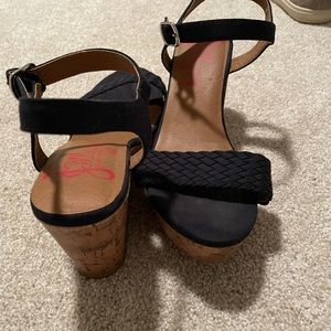 Navy blue wedges